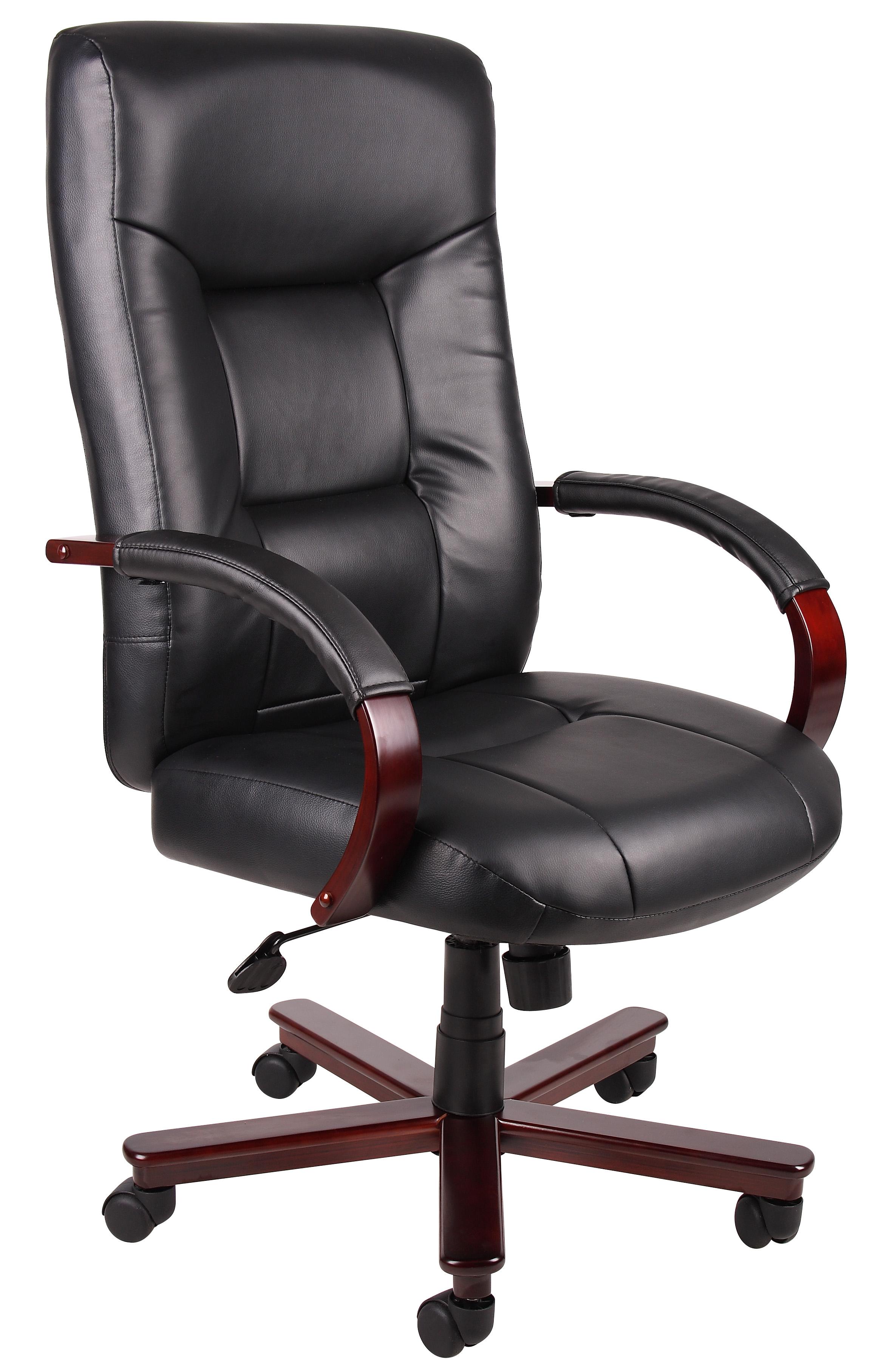 Presidential Seating Executive Chairs B8901 Black Italian Leather